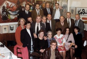Professor Josep Carreras i Barnés with members of the former Department of Physiology, Faculty of Medicine, University of Barcelona, circa 1990.