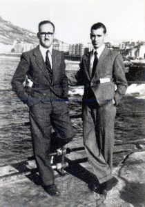 Fig. 4. Josep Pons (32 años) y Miquel Fusté (31 años). San Sebastián, 1950.