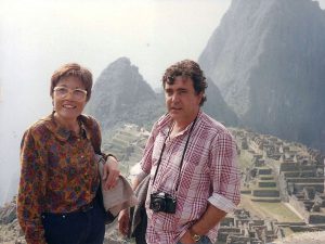 Magda Blanch and Manel Chiva last their stay in Peru (1995).
