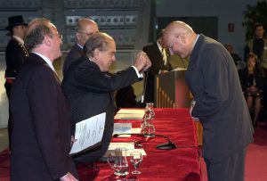 Creu de Sant Jordi, 2001. One of the highest civil distinctions awarded in Catalonia (Spain).
