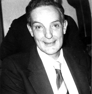 J. Planas at a department dinner in 1977.