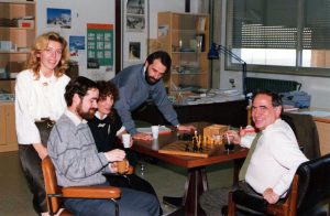 In the office of Dr. Esteve Padrós, during the reading of the thesis by Mireia Duñach (1986).