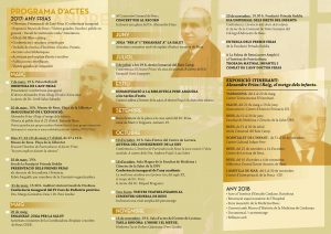 Diptych of the Frias i Roig 2017 program in Reus (page 2).