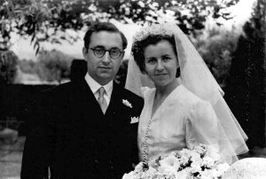 Ribas Mujal i Rosa Deix el dia del seu casament, 1948.
